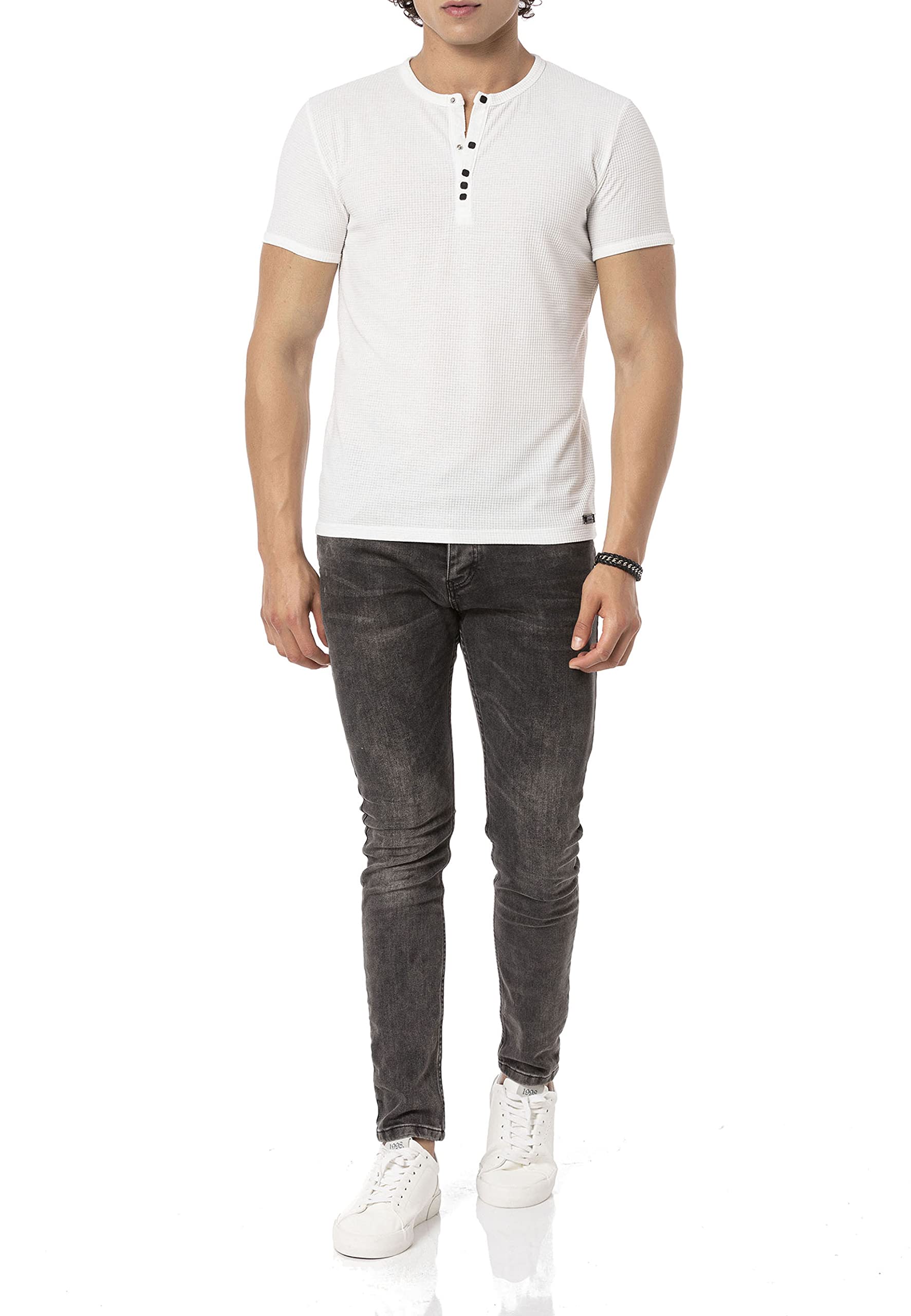 redbridge-struktur-t-shirt-herren-kurzarm-premium-casual image 4