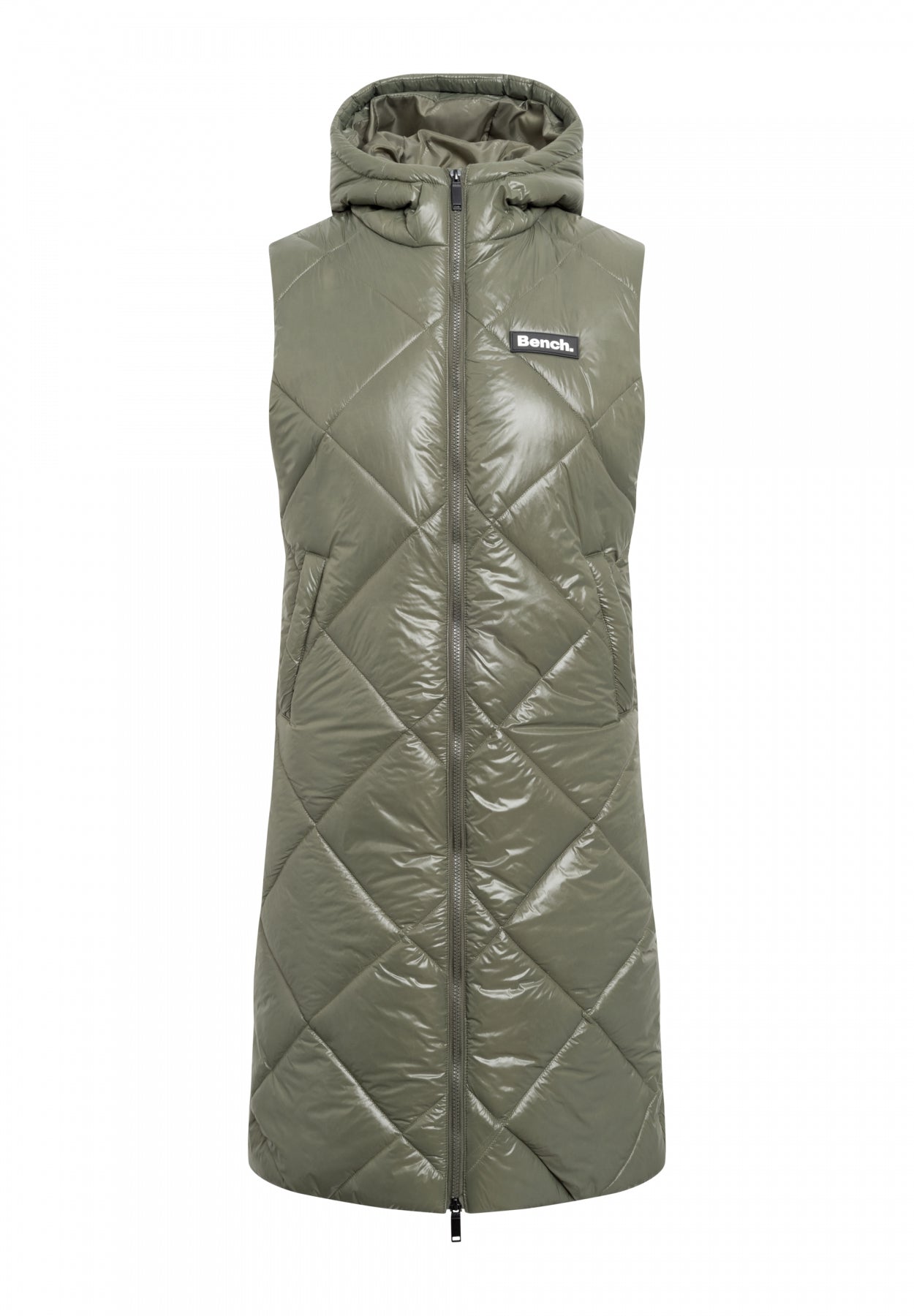 bench-nakiyah-steppweste-damen-khaki-mit-kapuze image 5