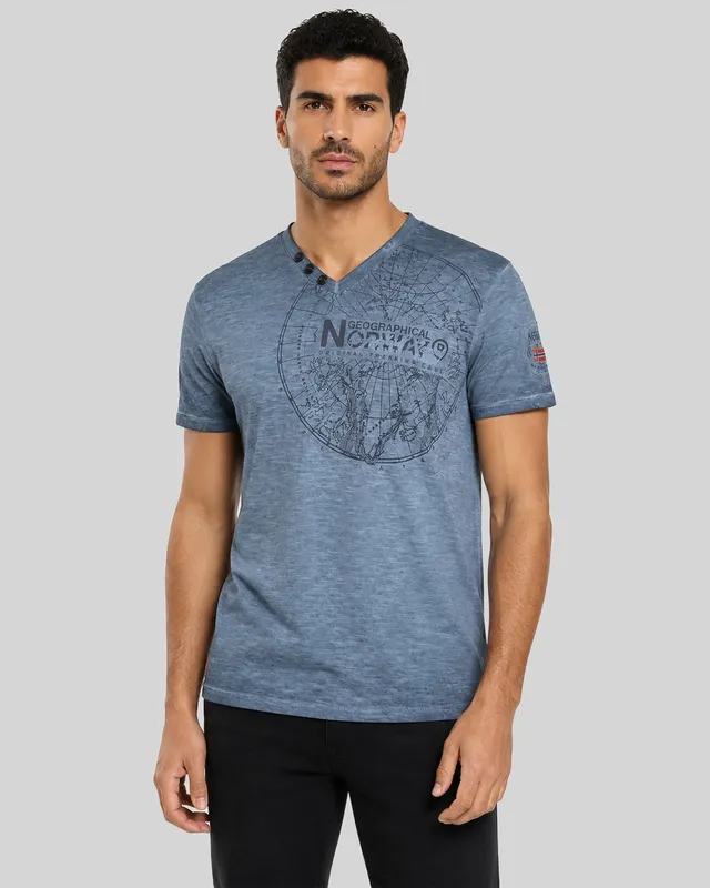 geographical-norway-jimperable-herren-t-shirt-schwarz-v-ausschnitt image 1