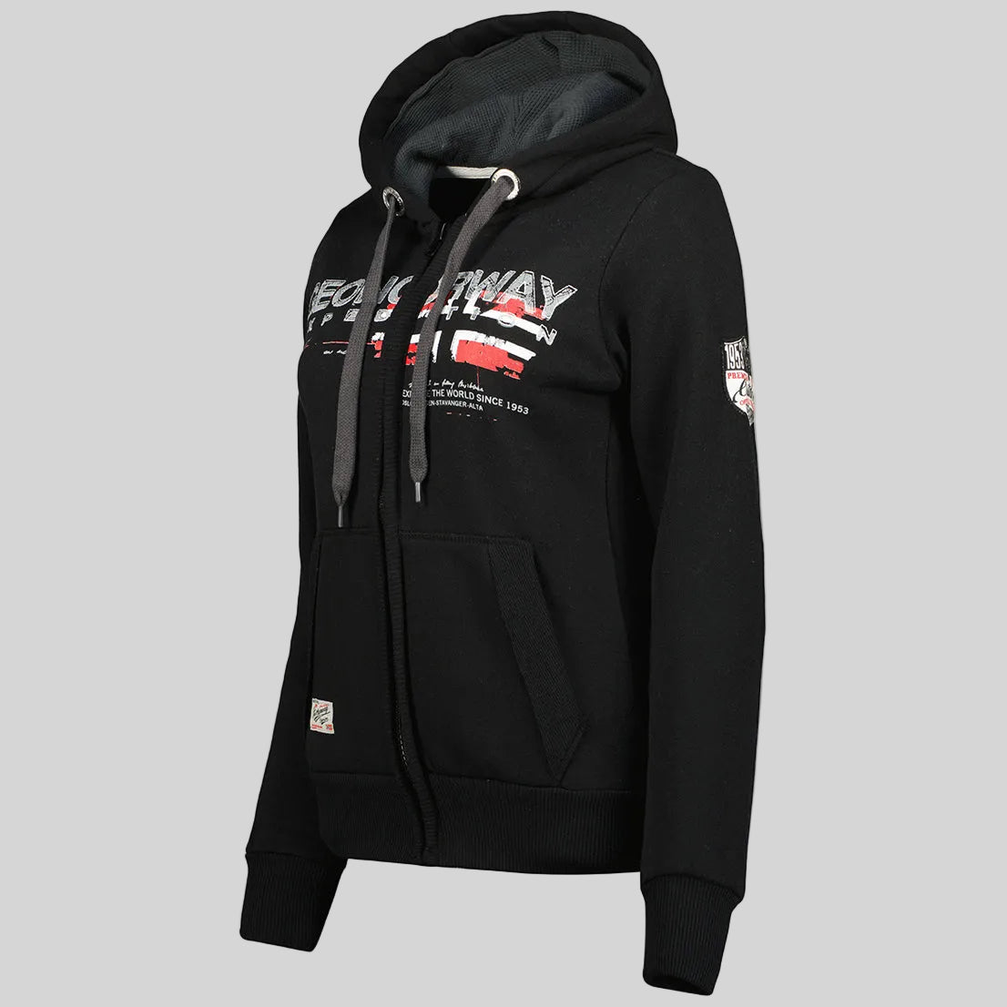 geographical-norway-gisland-damen-sweatjacke-schwarz-kapuze image 4