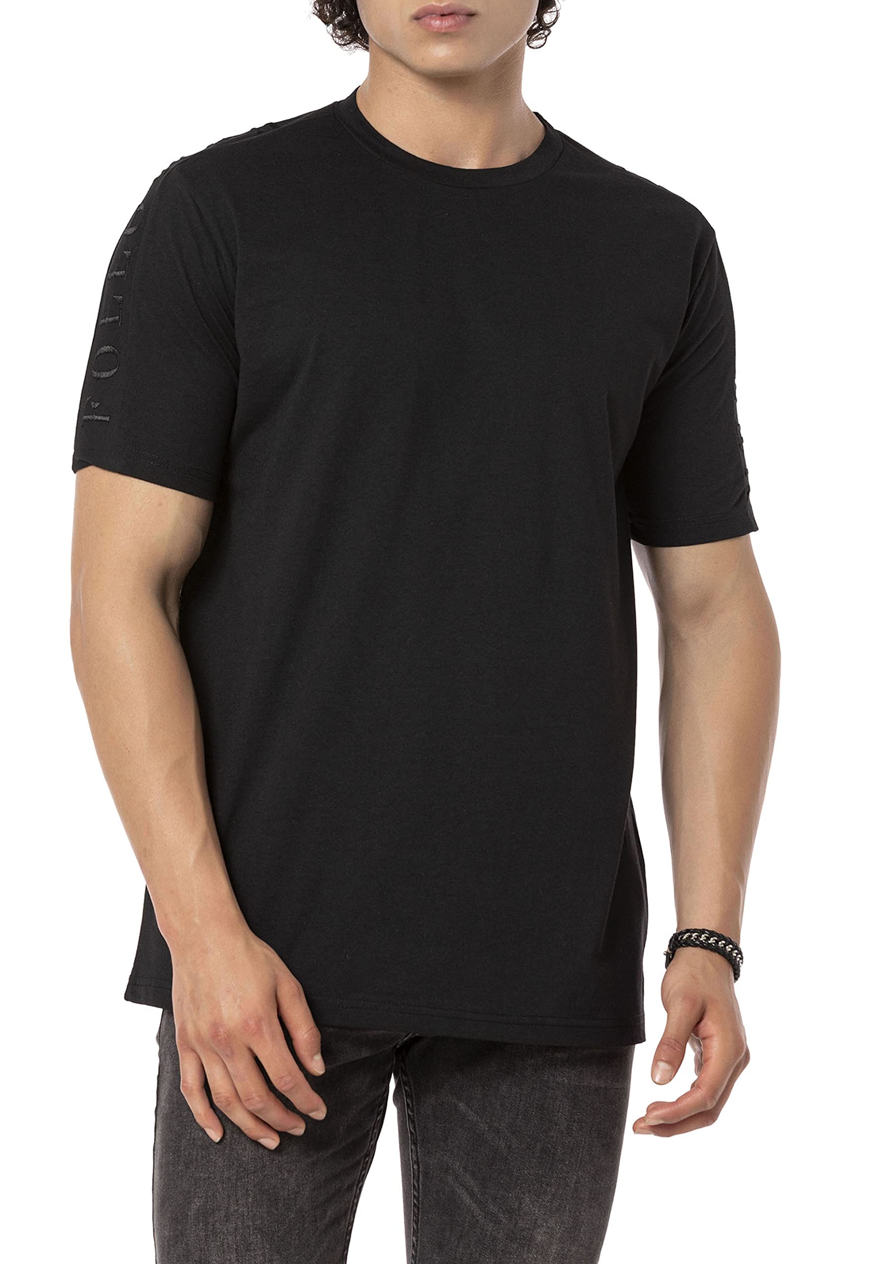 redbridge-t-shirts-t-shirt-herren-schwarz-l-baumwolle image 2