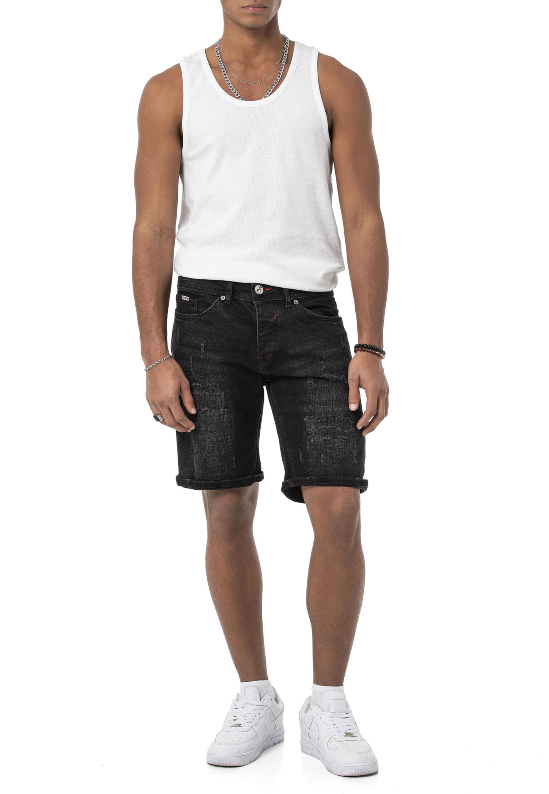 redbridge-m4897-jeans-shorts-herren-blau-destroyed-stretch image 6