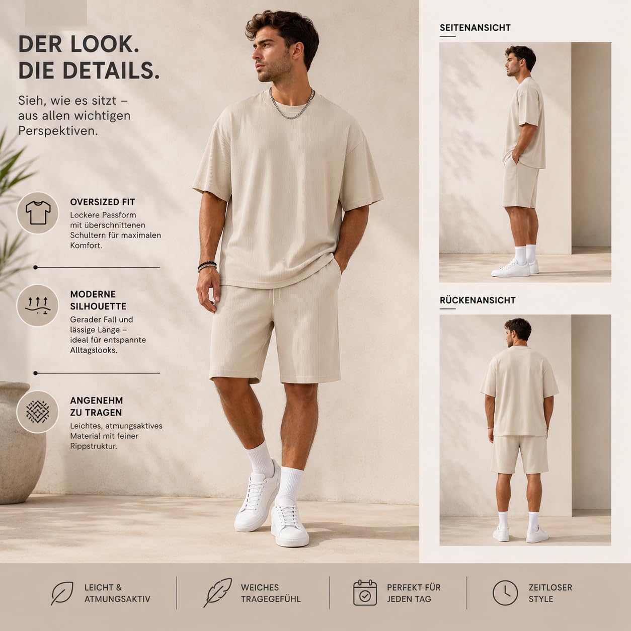 redbridge-sommer-set-t-shirt-shorts-beige-gr-e-s image 7