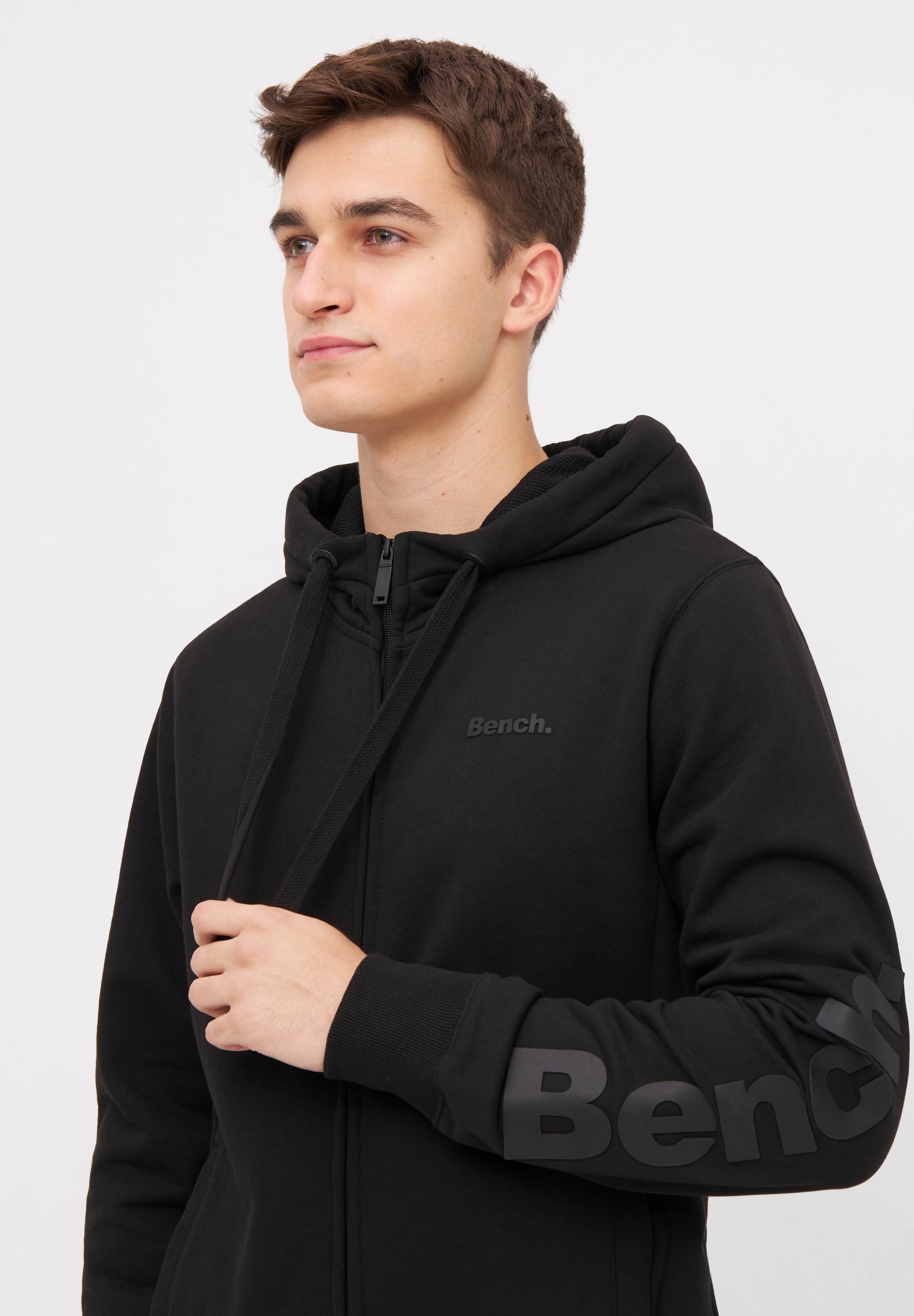 bench-braxton-herren-zip-hoodie-black-sweatjacke-kapuze image 8