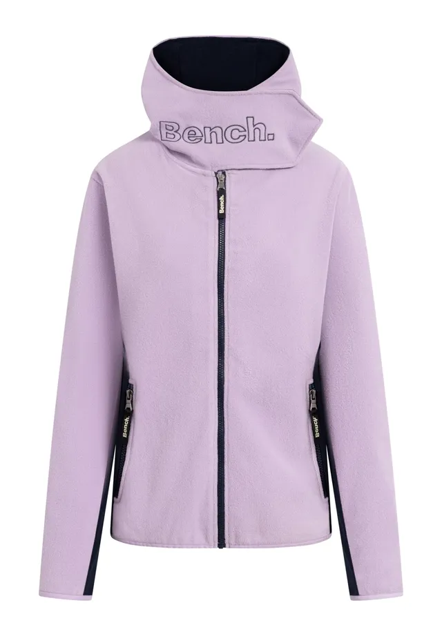 bench-loja-fleecejacke-damen-lilac-breeze-polyester-kapuze image 1