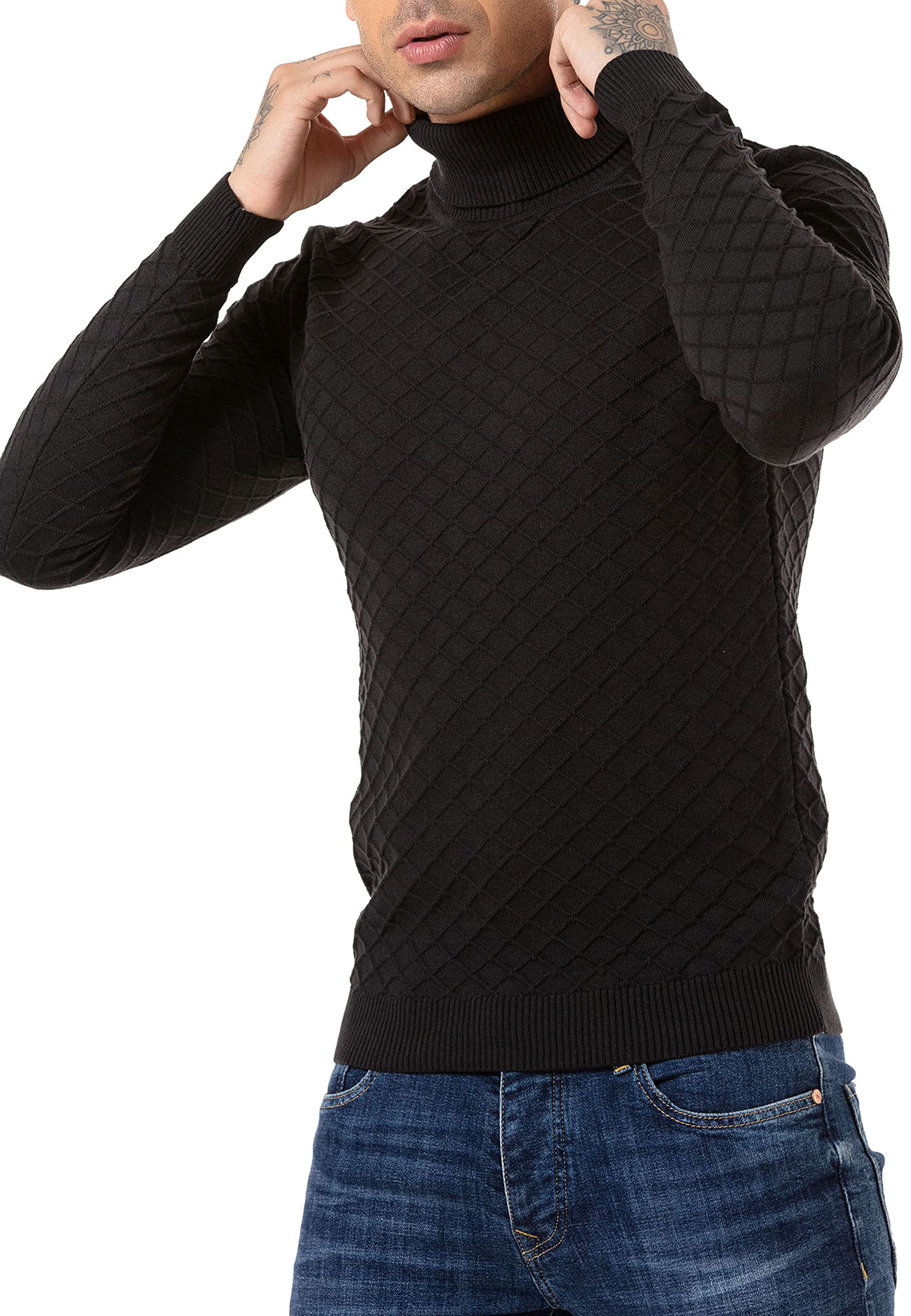 redbridge-rollkragenpullover-herren-strick-braun-gr-l image 3