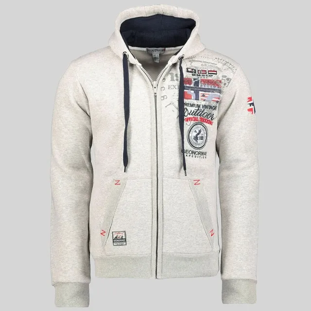 geographical-norway-gotham-herren-hoodie-half-zip-kapuzenpullover image 1