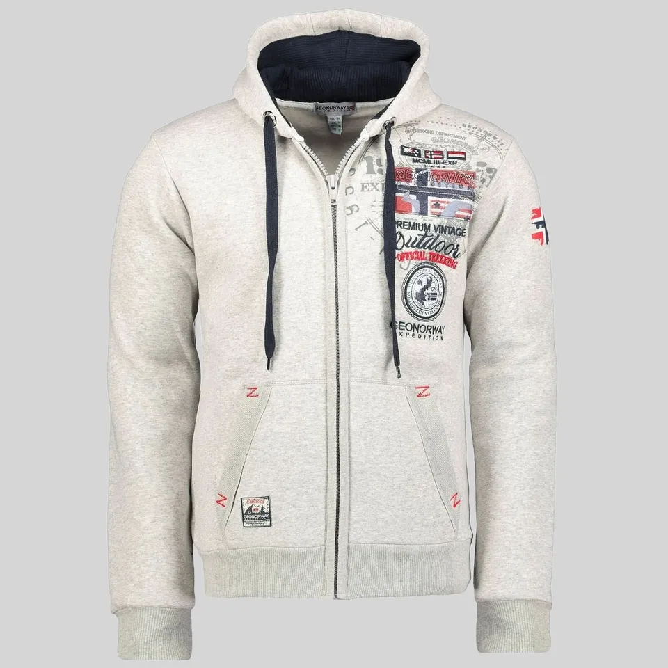 geographical-norway-gotham-herren-hoodie-half-zip-kapuzenpullover image 1
