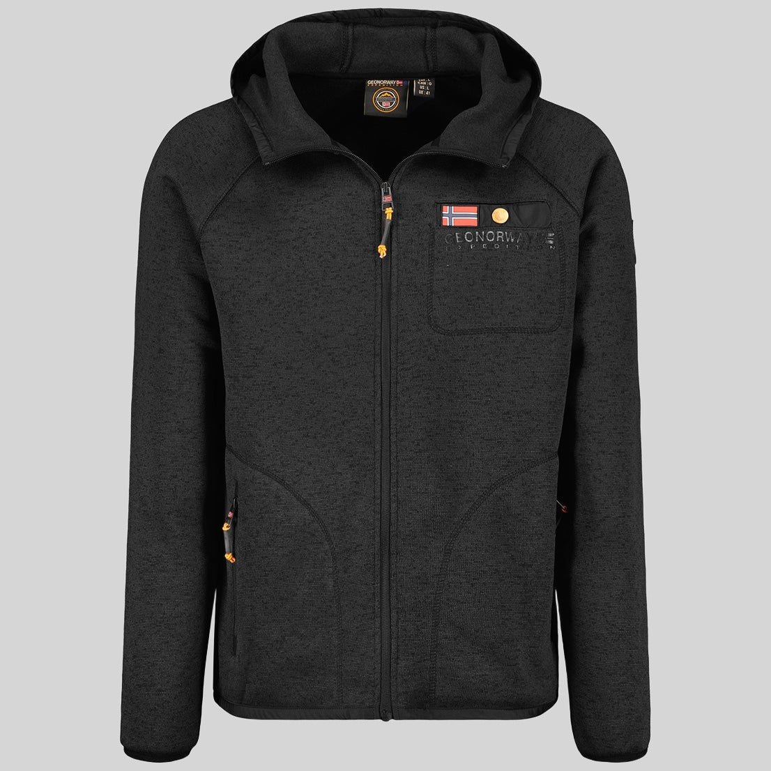 geographical-norway-tiparni-fleecejacke-herren-schwarz-mit-kapuze image 5