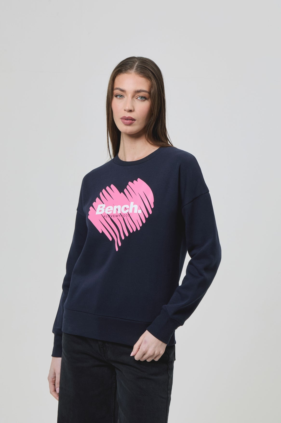 bench-ranah-sweatshirt-damen-violet-baumwolle-rundhals image 4
