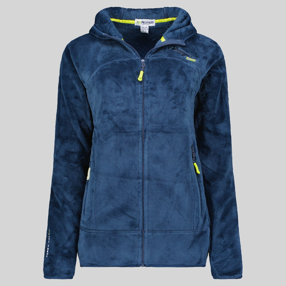geographical-norway-upalood-fleecejacke-damen-marine-mit-kapuze image 3