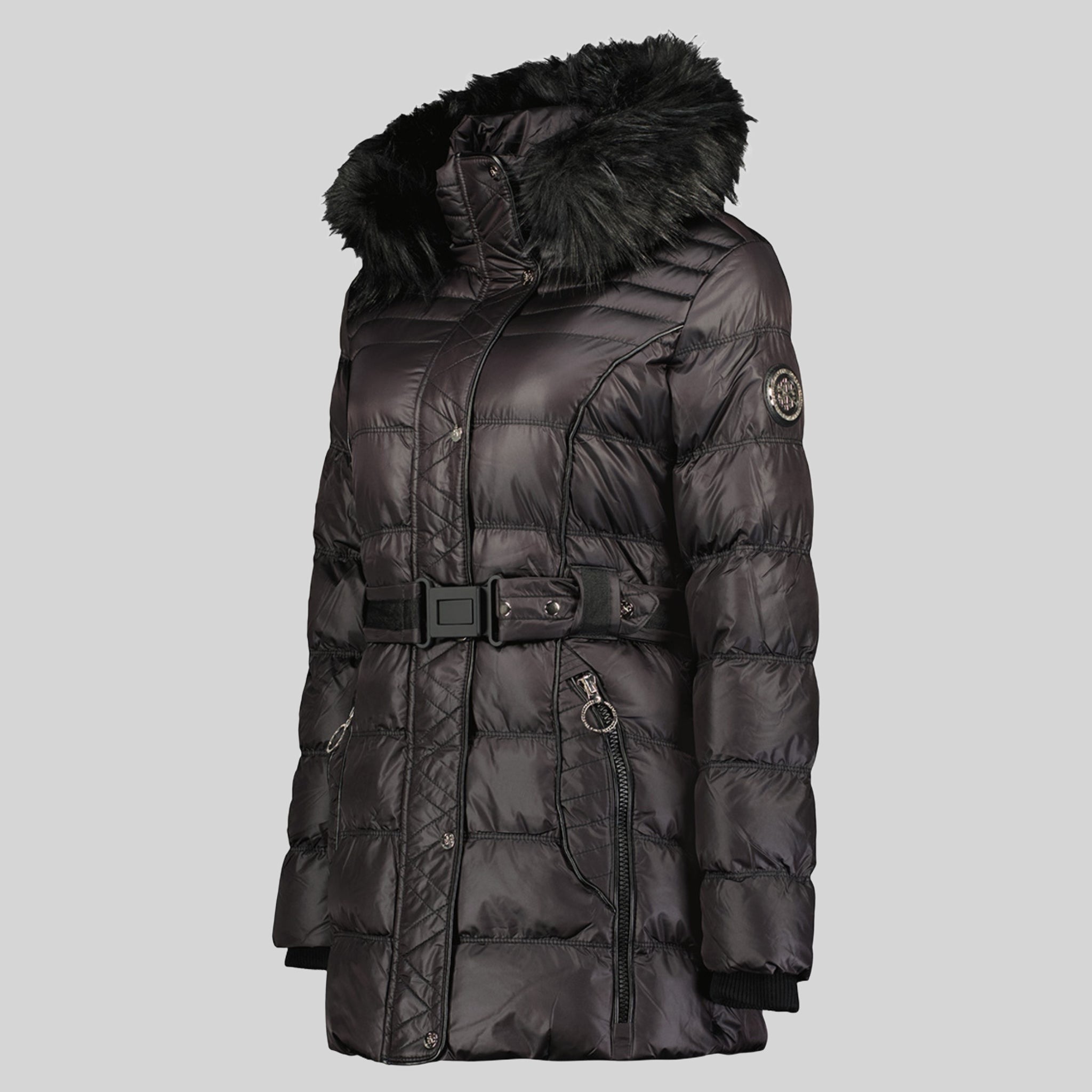 geographical-norway-aimeraud-damen-steppjacke-schwarz-mit-kapuze image 8