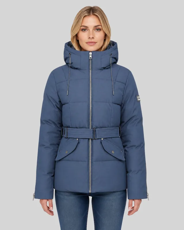 geographical-norway-alfea-damen-blouson-marine-mit-kapuze image 1