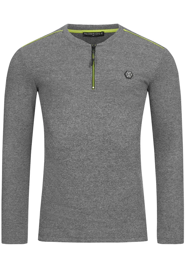 redbridge-neon-longsleeve-slim-fit-langarmshirt-schwarz image 1
