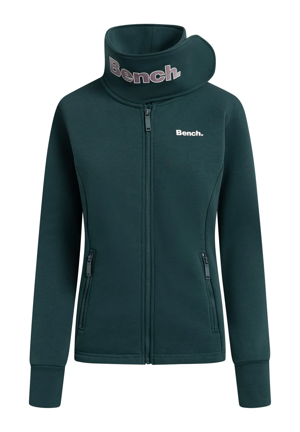 bench-haylo-sweatjacke-damen-black-slim-fit image 1