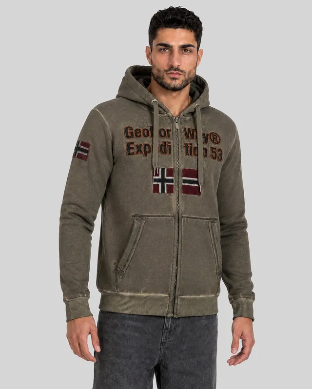 geographical-norway-gimdo-herren-kapuzenpullover-kaki image 1
