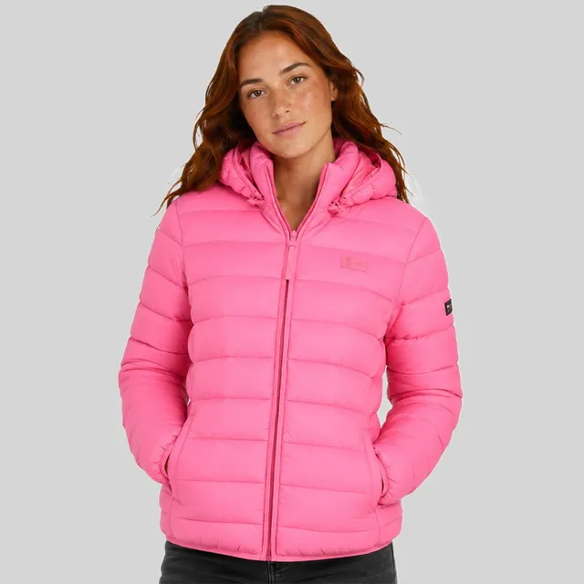 geographical-norway-atichoko-hood-steppjacke-damen-rosa-gesteppt image 1