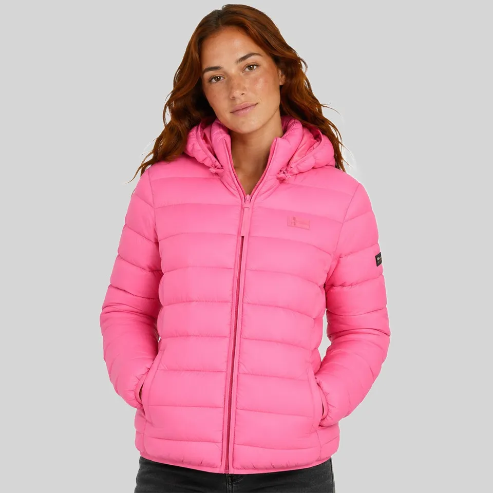 geographical-norway-atichoko-hood-steppjacke-damen-rosa-gesteppt image 1