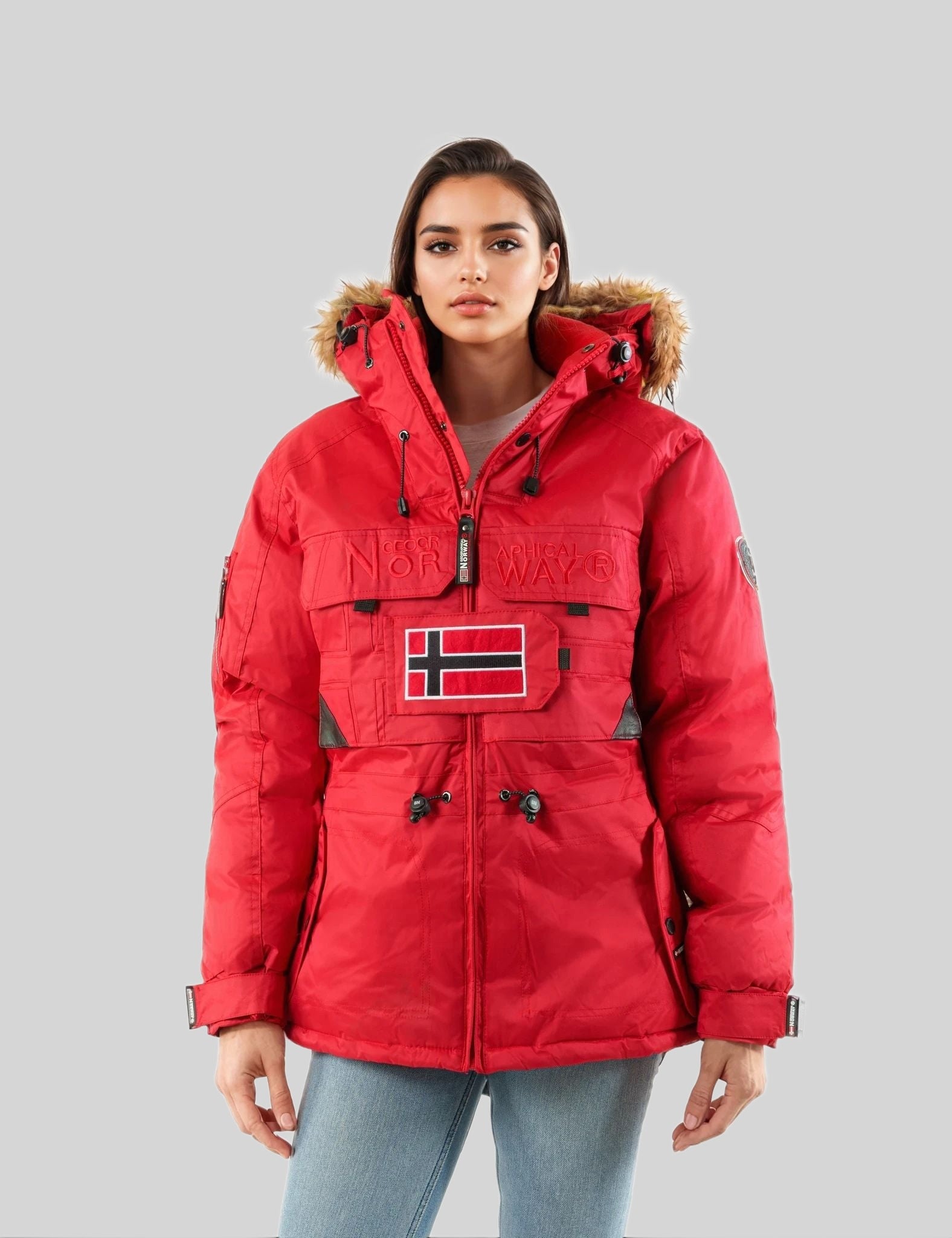 geographical-norway-bellaciao-parka-schwarz-winter-fellkapuze image 7