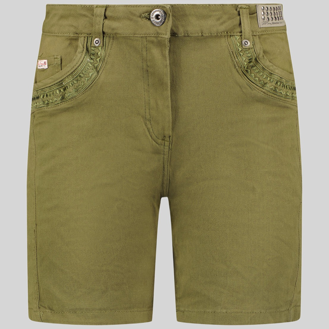 geographical-norway-primael-bermuda-shorts-damen-kaki-baumwolle image 3