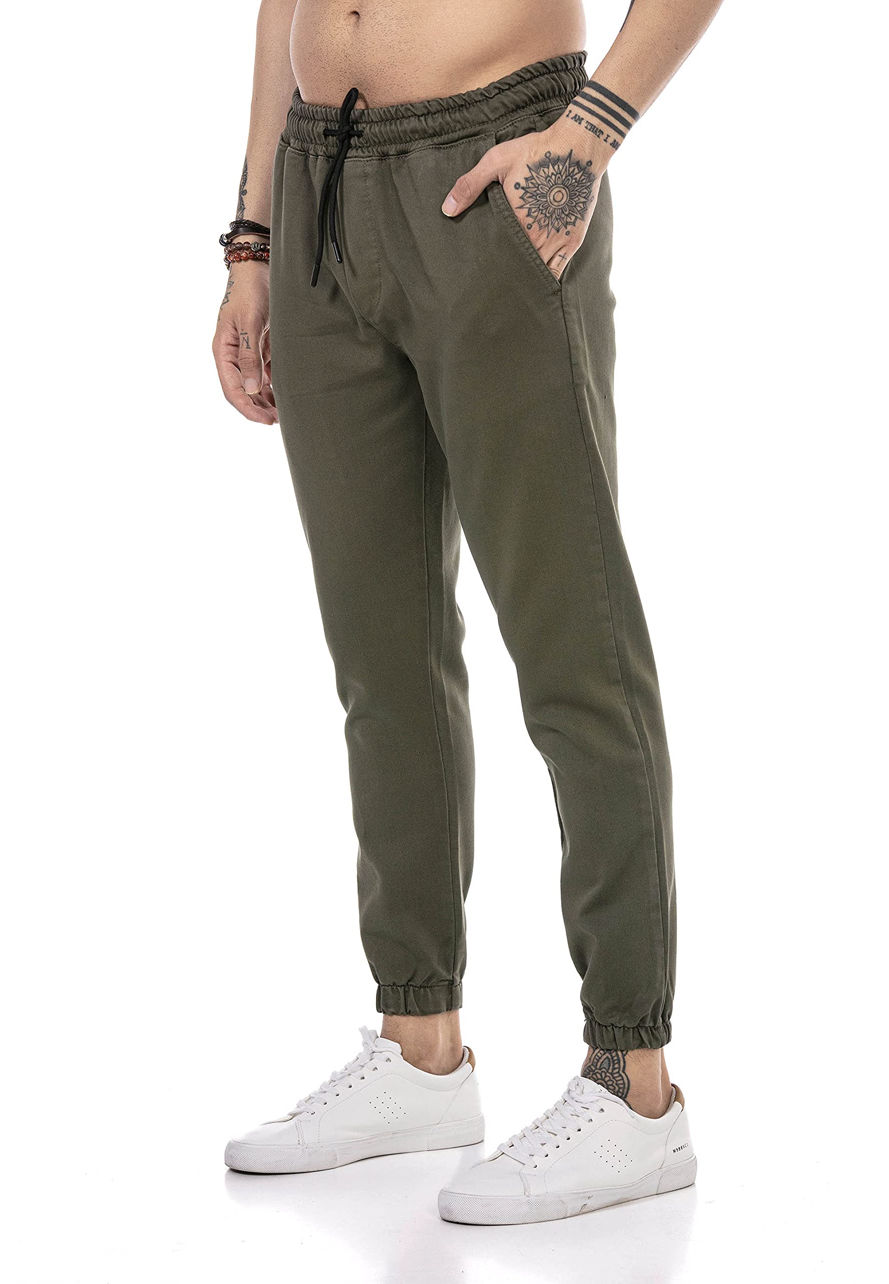 redbridge-hose-herren-chino-jogger-schwarz-freizeithose image 6