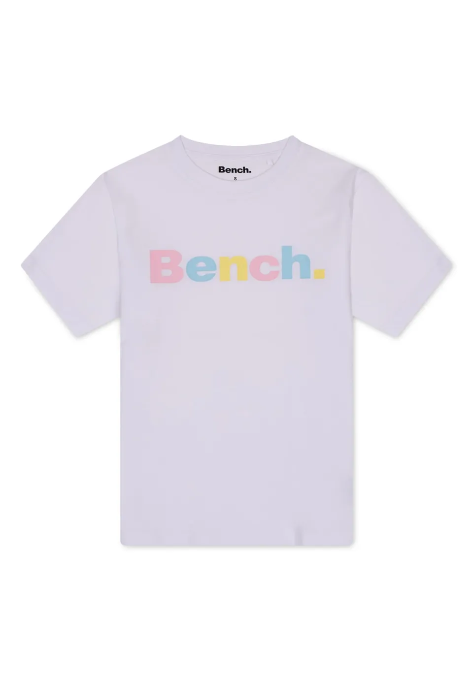 bench-elio-t-shirt-damen-wei-baumwolle-logoprint image 1