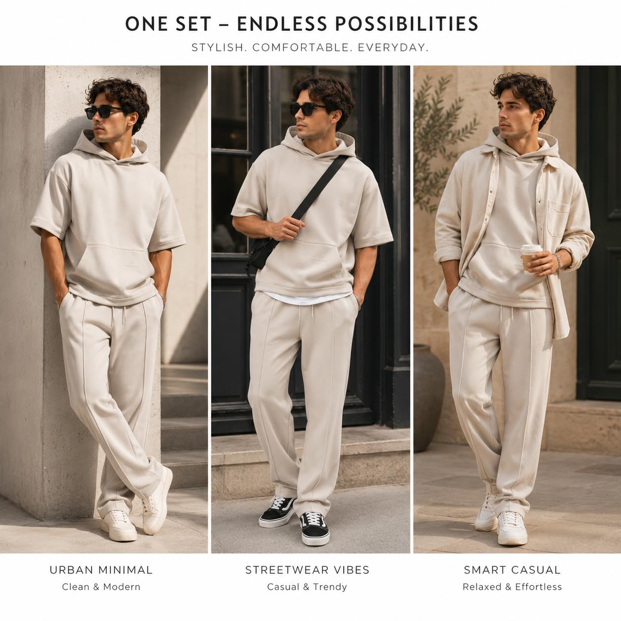 redbridge-basic-jogginganzug-t-shirt-hose-set-herren-grau image 5