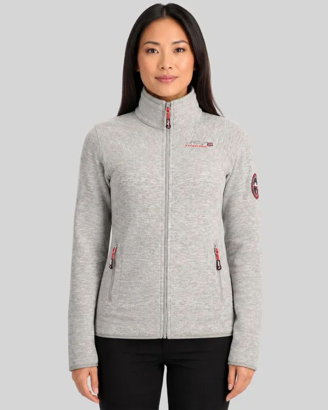geographical-norway-tyrell-damen-fleecejacke-schwarz-stehkragen image 1