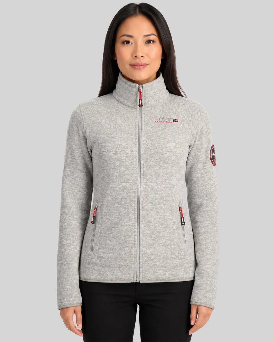 geographical-norway-tyrell-damen-fleecejacke-schwarz-stehkragen image 1
