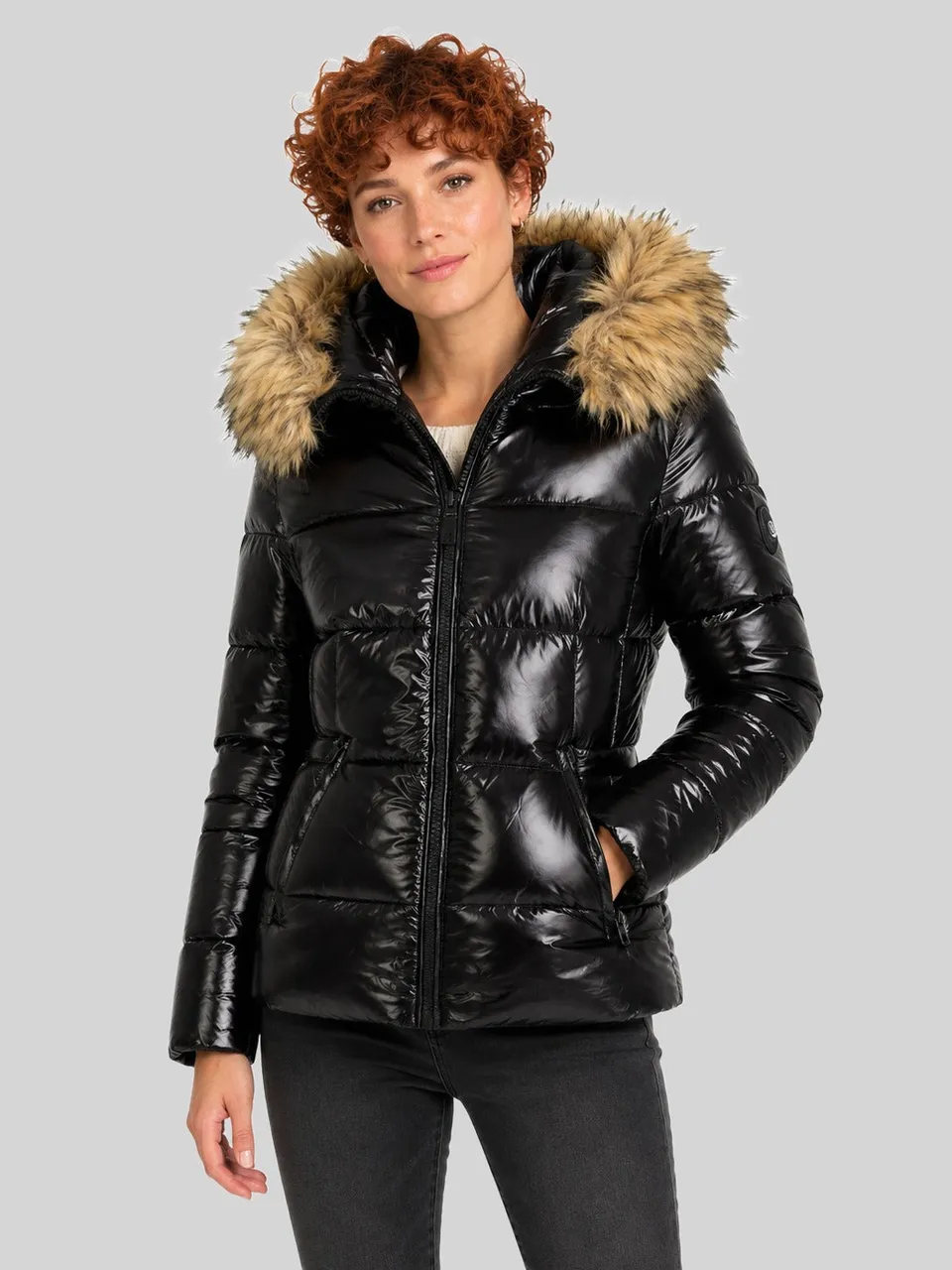 geographical-norway-dolska-parka-damen-schwarz-fellkapuze image 1