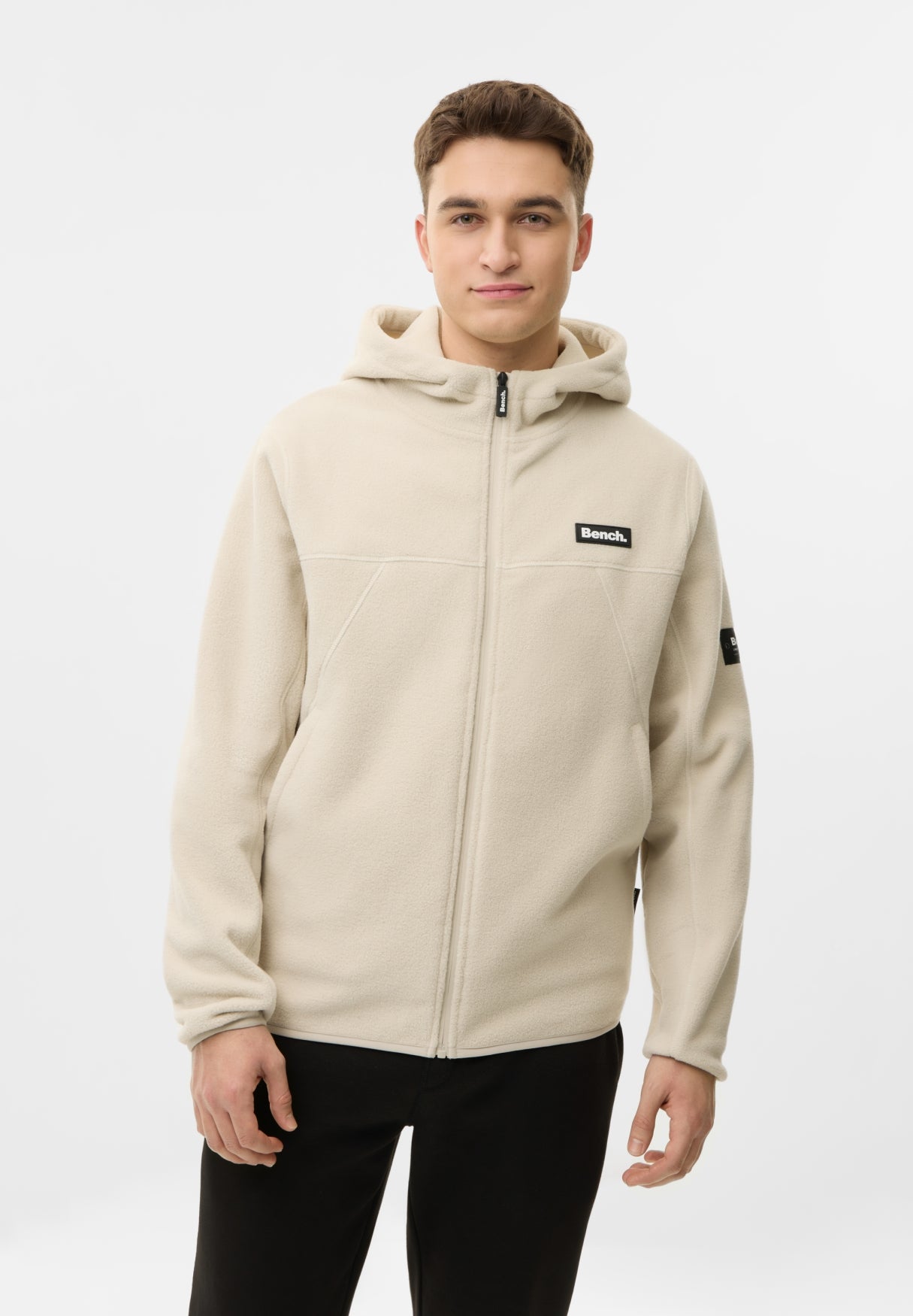 bench-nexter-fleecejacke-herren-oatmeal-regular-fit image 2
