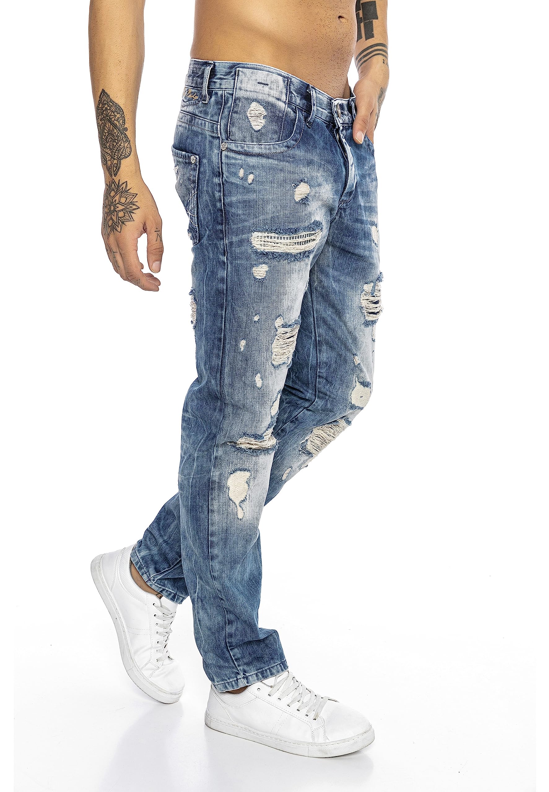 redbridge-jeans-rb-157-regular-fit-used-look-blau-36w-34l image 7