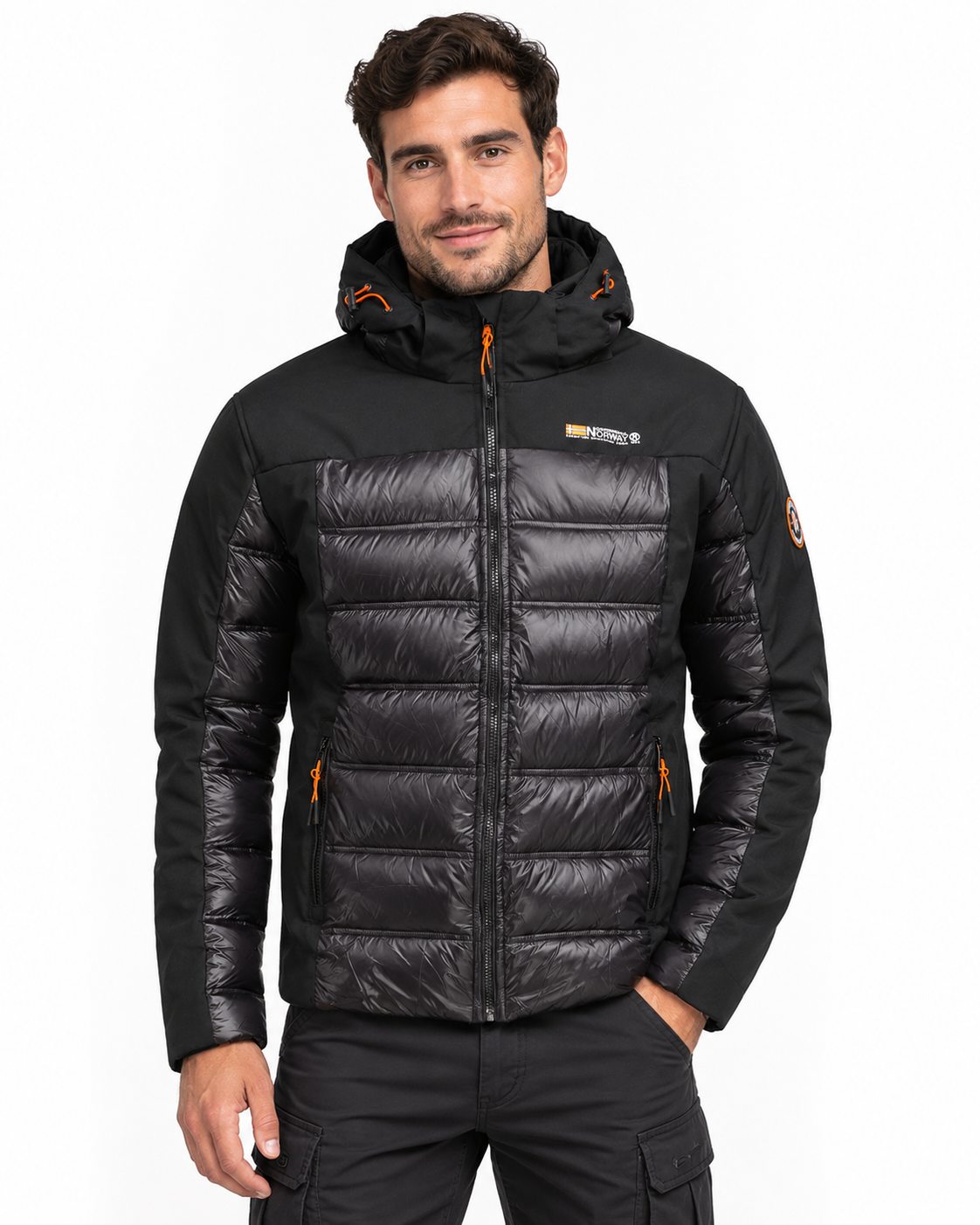 geographical-norway-dilo-parka-herren-schwarz-mit-kapuze image 1