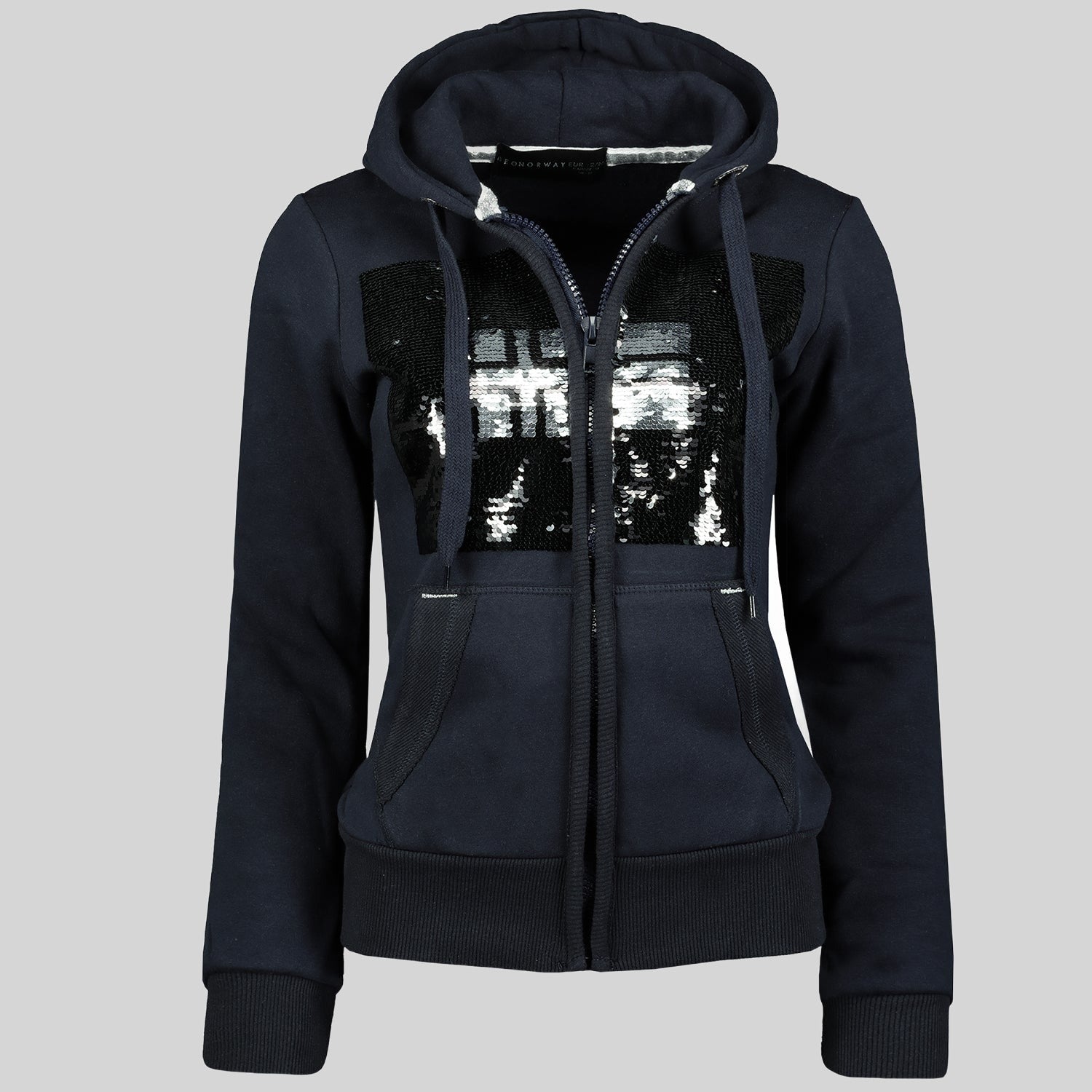 geographical-norway-gula-damen-sweatshirt-schwarz-kapuze image 5