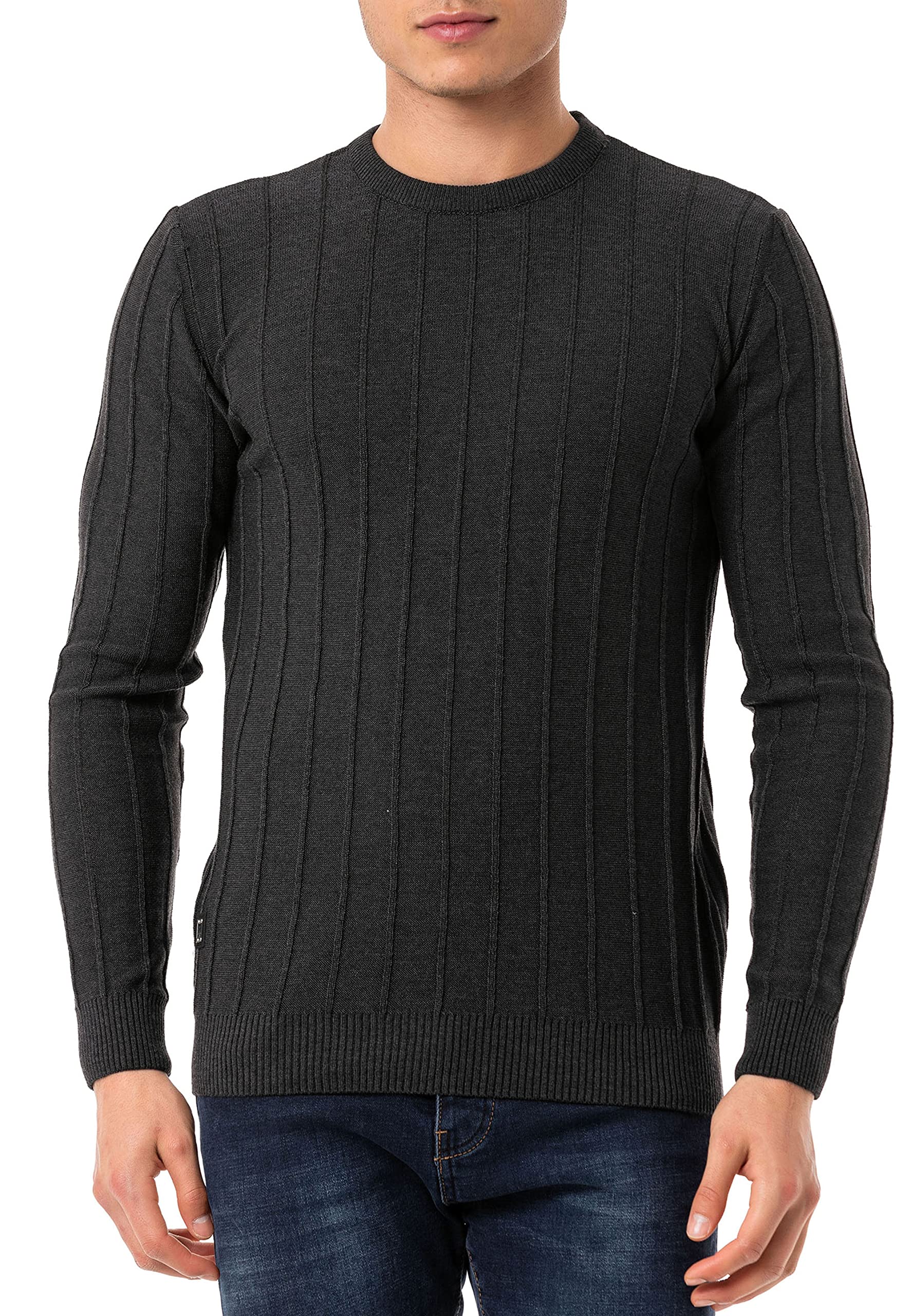 redbridge-pullover-strickpullover-herren-l-anthrazit image 1