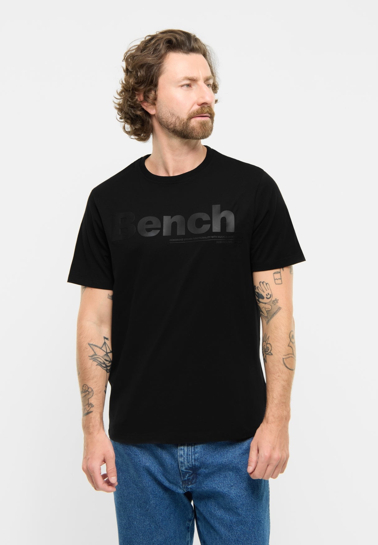 bench-elassi-herren-t-shirt-logo-baumwolle-black image 6
