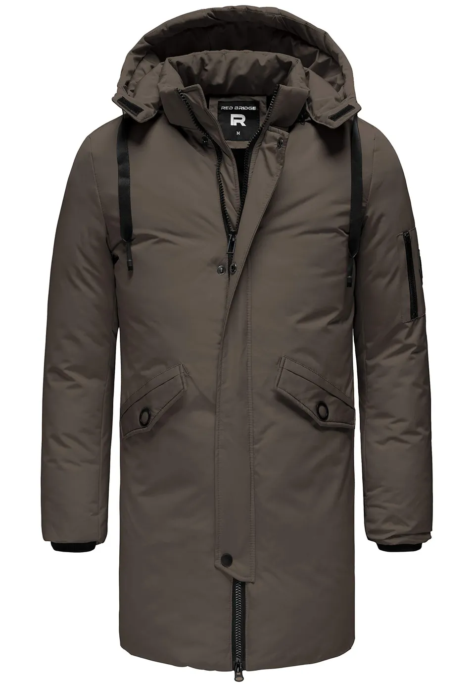 redbridge-parka-winterjacke-long-basic-herren-mit-kapuze image 1