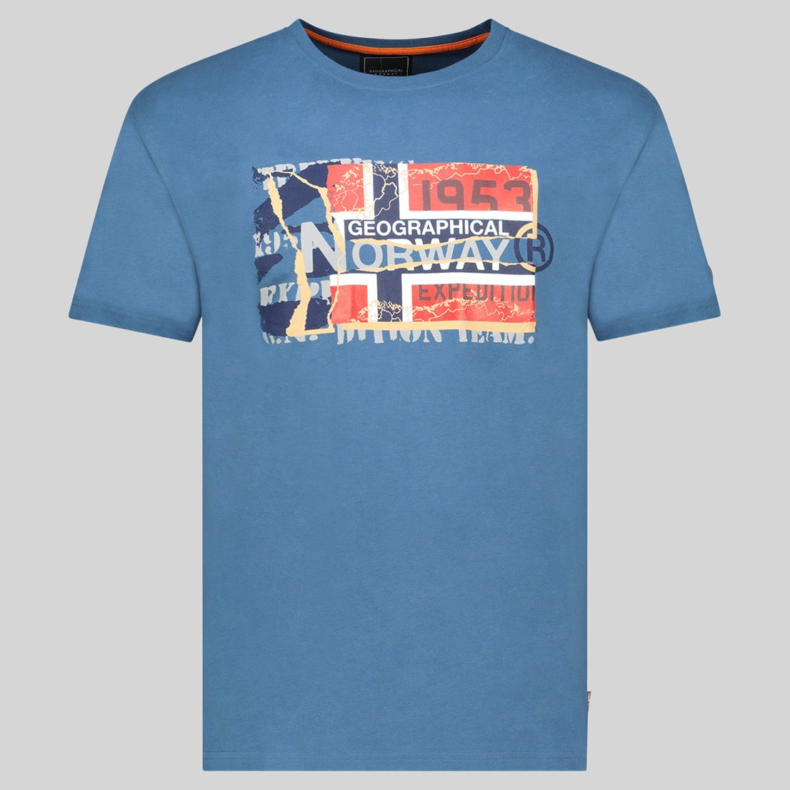 geographical-norway-jaytorn-t-shirt-herren-blau-baumwolle image 3