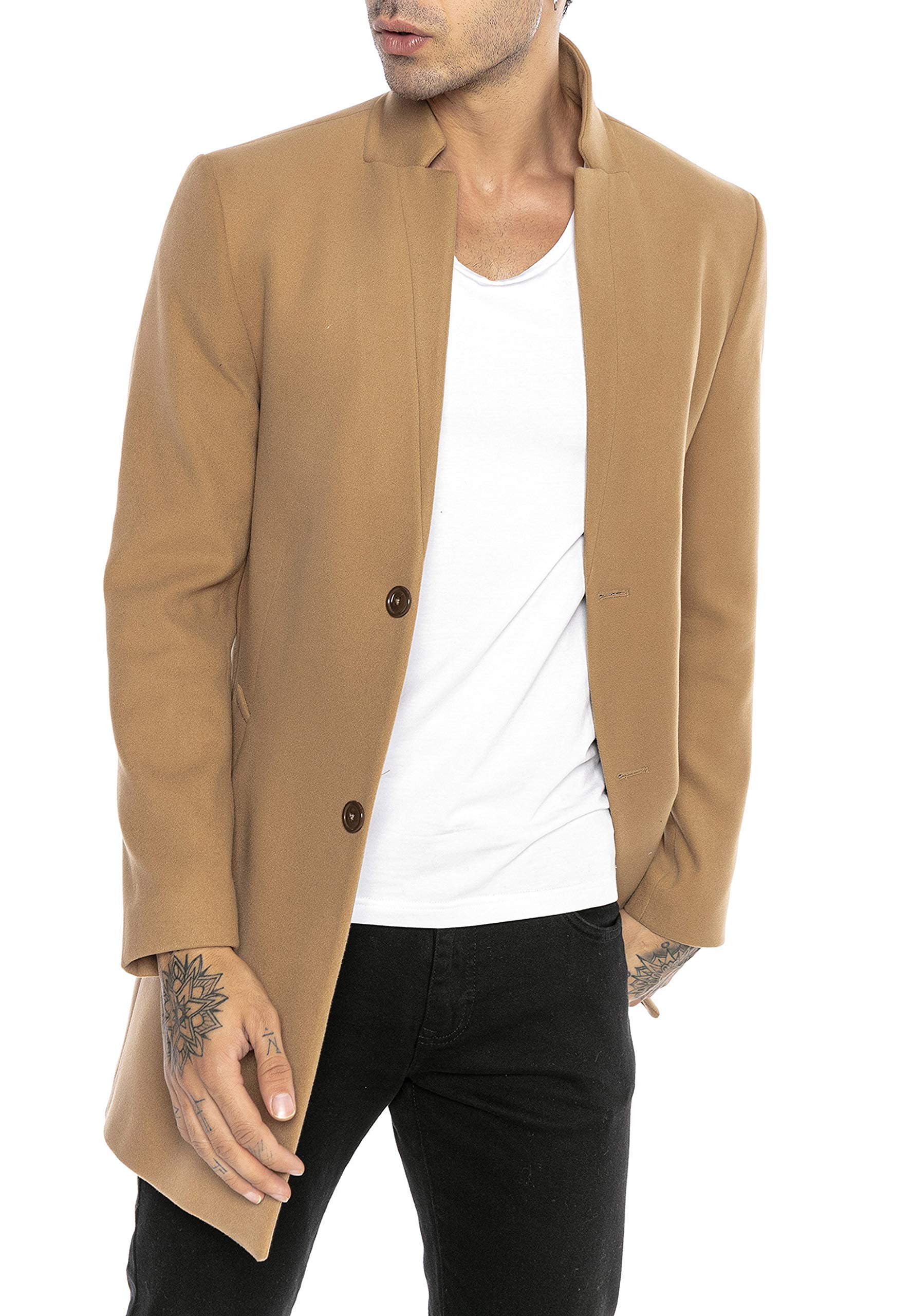 redbridge-mantel-herren-slim-fit-xxl-schwarz-elegant-reverskragen image 3