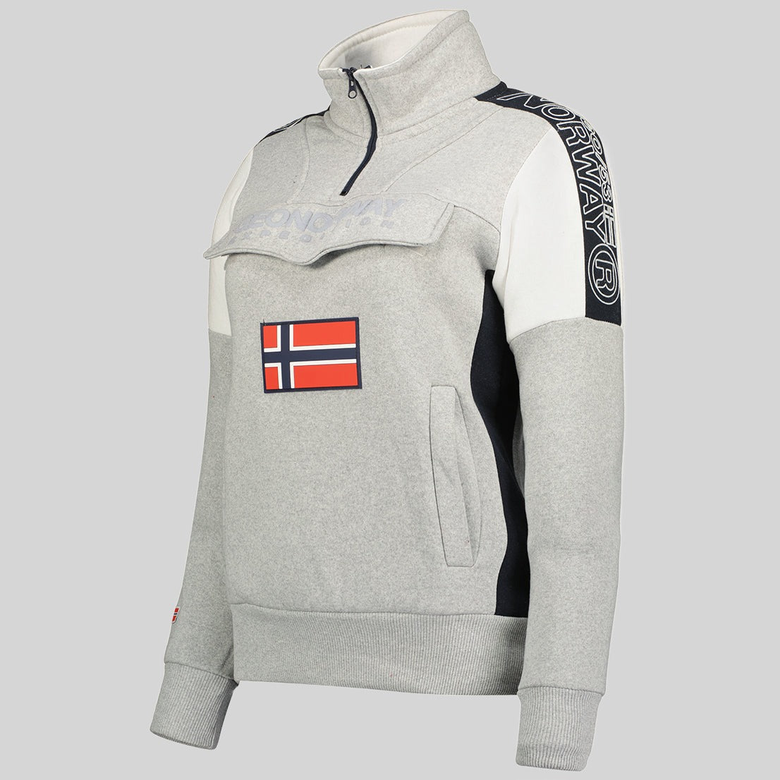 geographical-norway-fagostino-damen-sweatshirt-schwarz-print image 3