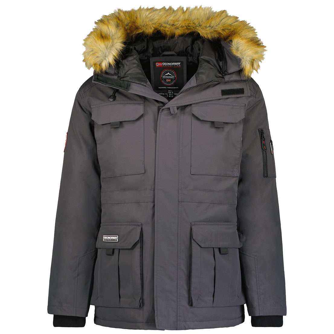geographical-norway-alpes-herren-winterparka-schwarz image 7