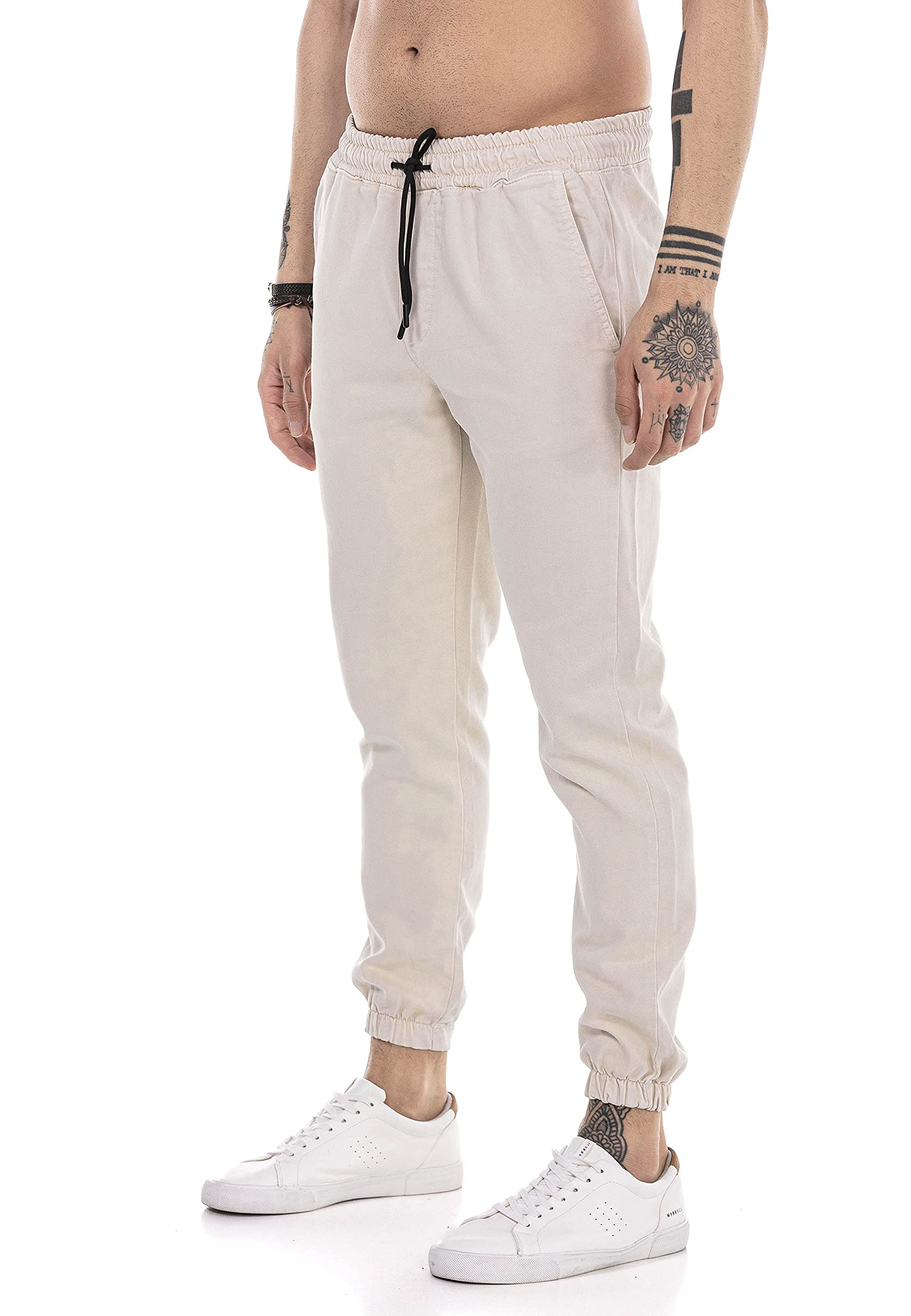 redbridge-hose-herren-chino-jogger-schwarz-freizeithose image 7