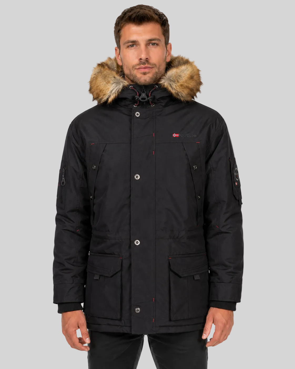 geographical-norway-abiosaure-parka-herren-schwarz-warm image 1