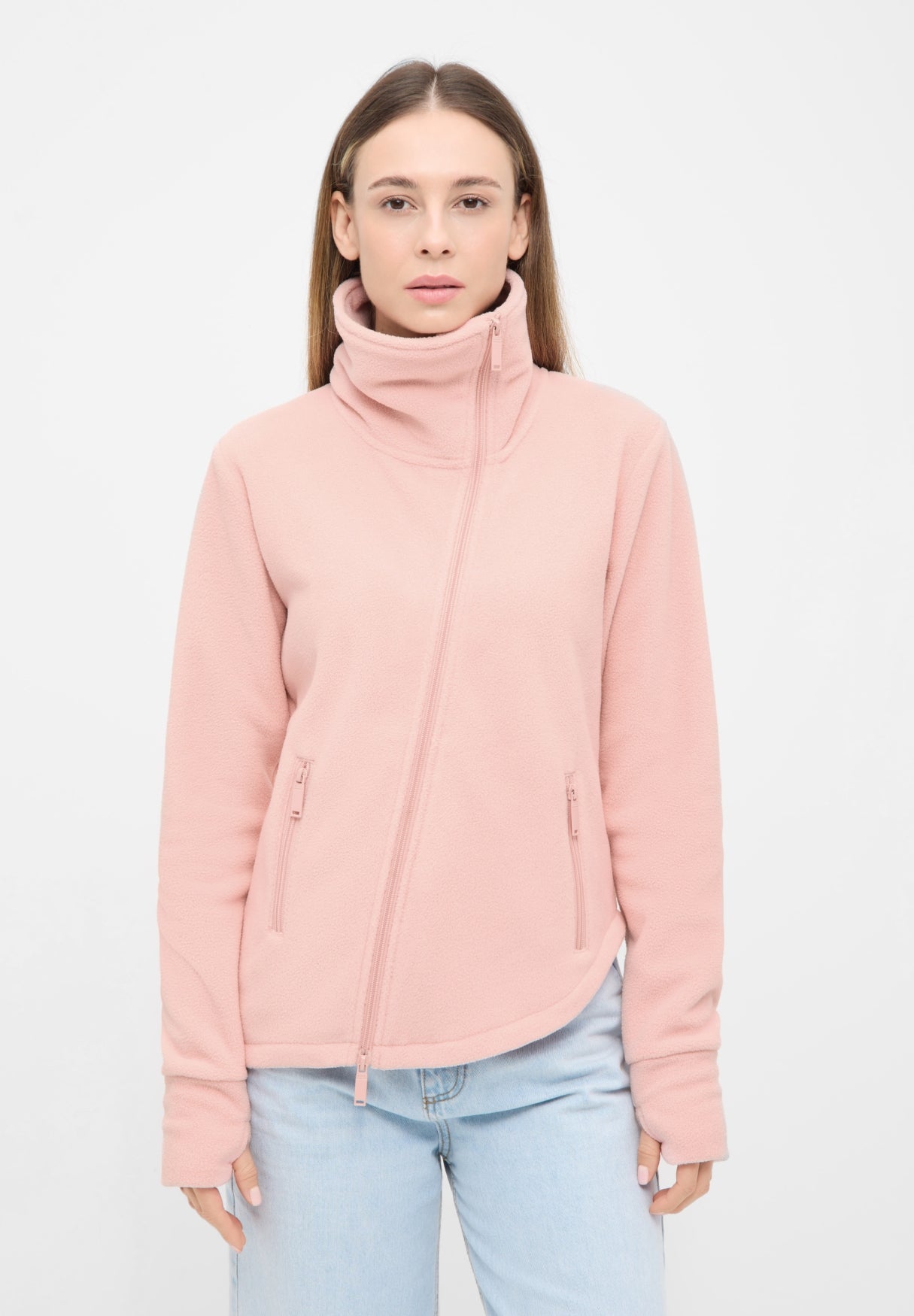 bench-symmy-fleecejacke-damen-cosmetic-pink-microfleece image 2