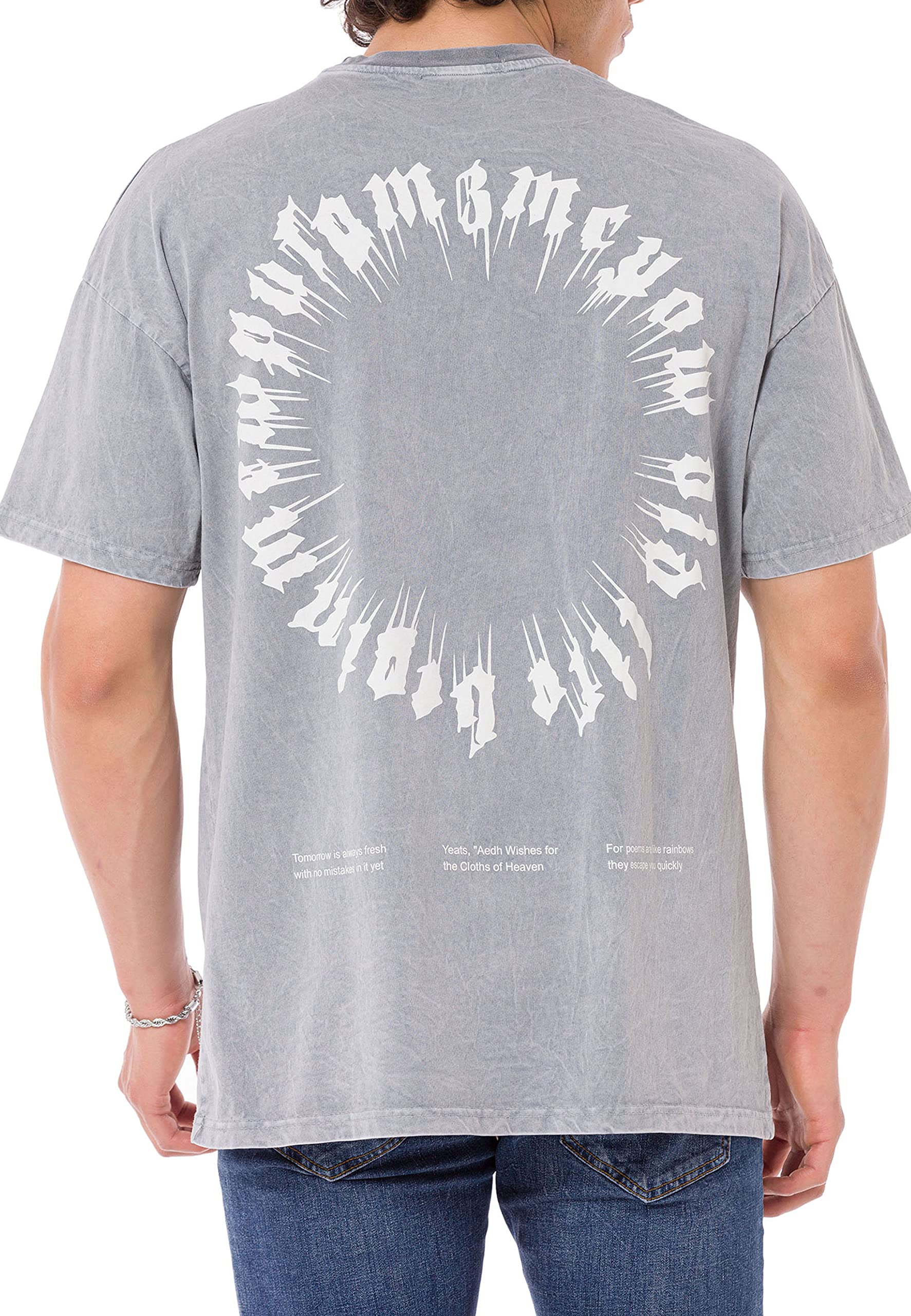 redbridge-premium-t-shirt-herren-grau-s-baumwolle-kurzarm image 7