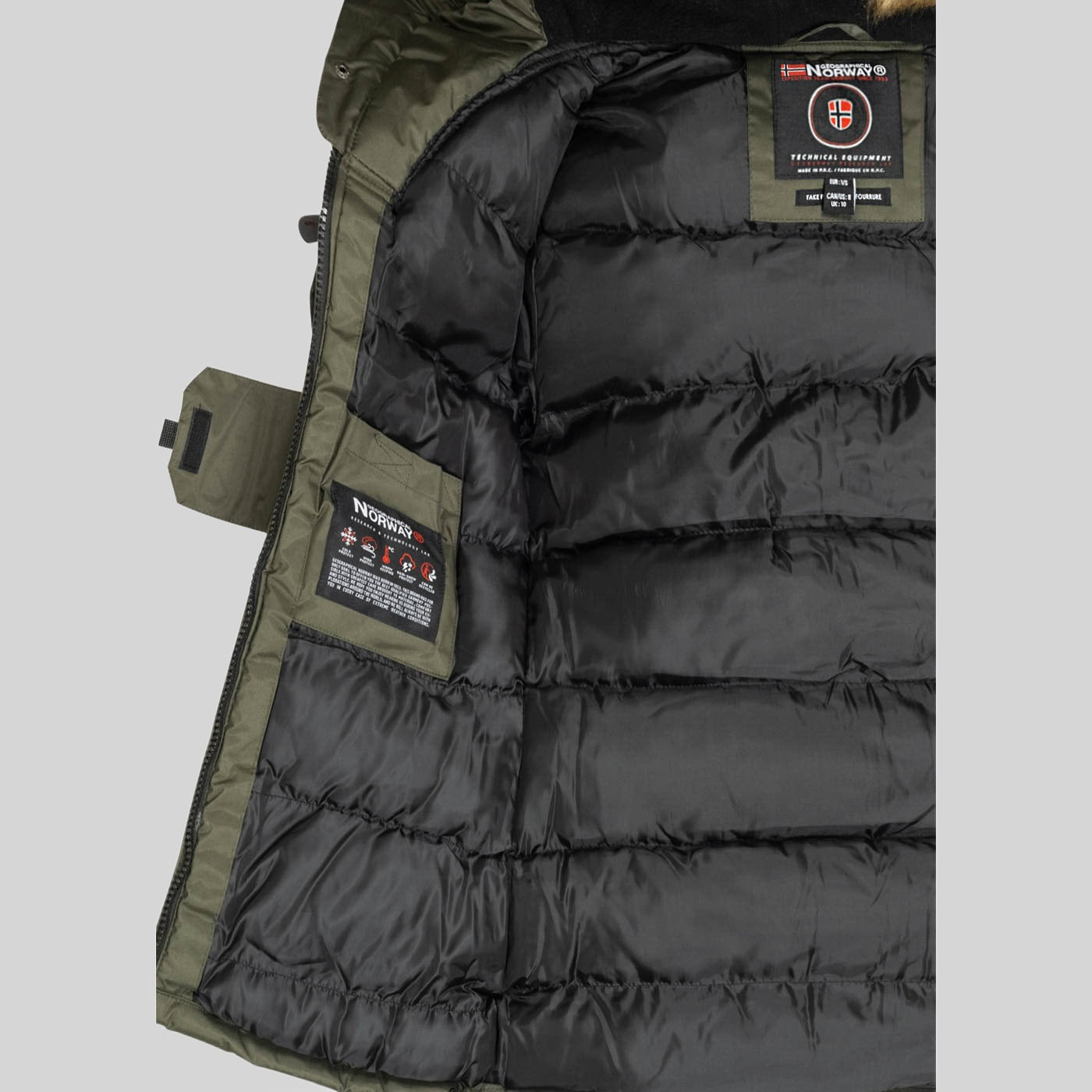 geographical-norway-bellaciao-parka-schwarz-winter-fellkapuze image 2
