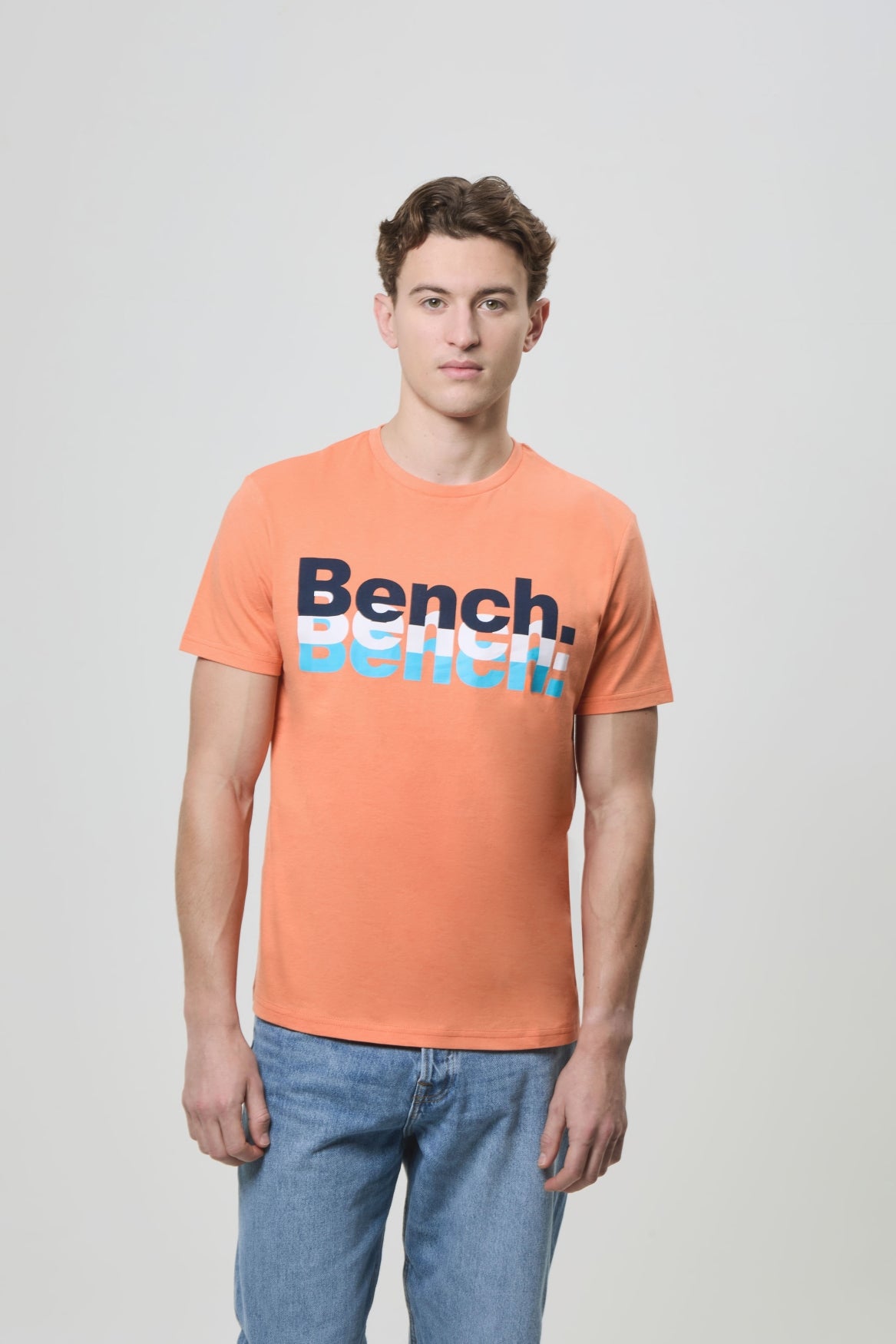 bench-arcus-herren-t-shirt-white-baumwolle-logo-slim image 8