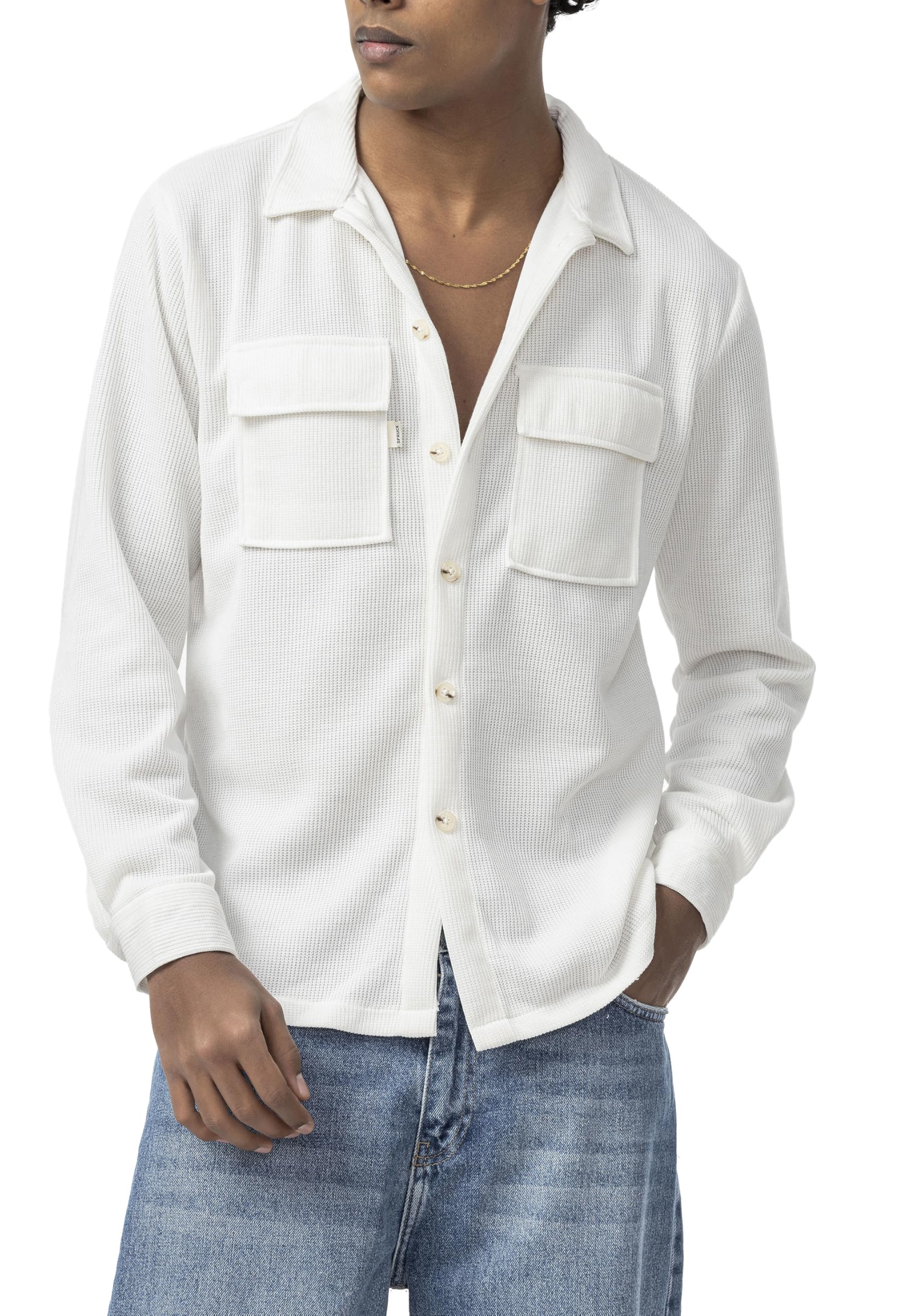 redbridge-overshirt-strukturstoff-herren-beige-oversized image 1
