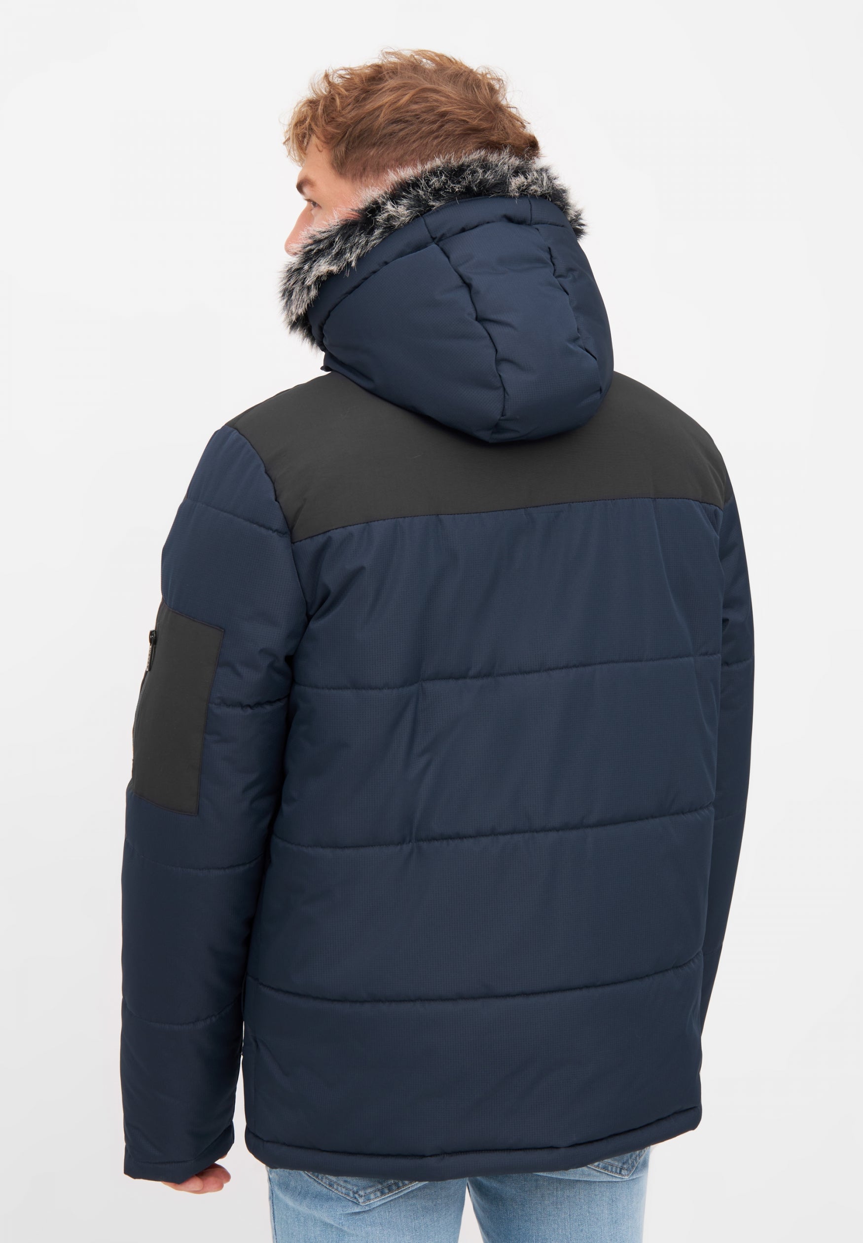 bench-tillor-herren-winterparka-black-kapuze image 7