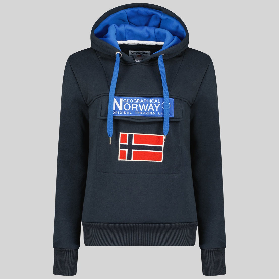 geographical-norway-gadrien-damen-hoodie-kapuzenpullover-stickerei image 5